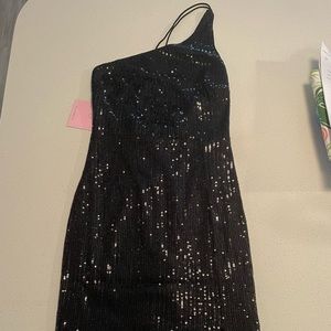 BRAND NEW Hello Molly Black Mini-Dress, Size Small